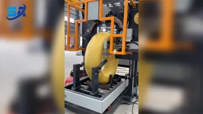 Máquina envolvedora semiautomática de bobinas, LS-600
