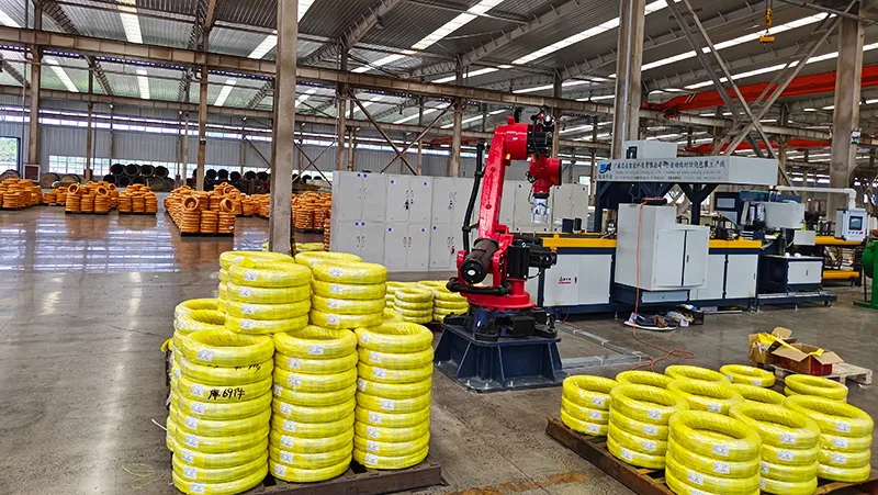 Línea de embalaje horizontal automática de bobinas de alambre SA-WS-25