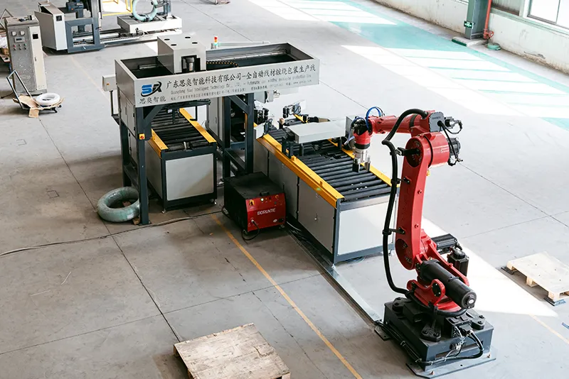 Línea de embalaje horizontal automática de bobinas de alambre SA-WS-35