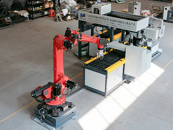 Línea de embalaje horizontal automática de bobinas de alambre SA-WS-35