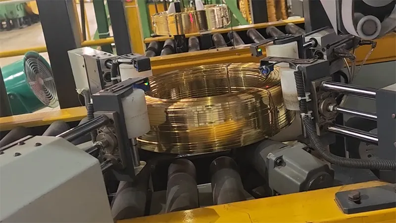 Línea de embalaje horizontal automática de bobinas de alambre SA-WS-35