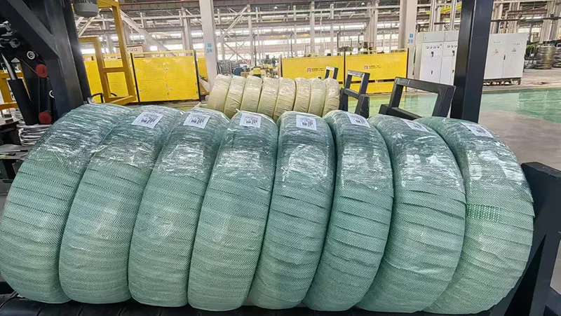 Línea de embalaje horizontal automática de bobinas de alambre SA-WS-150