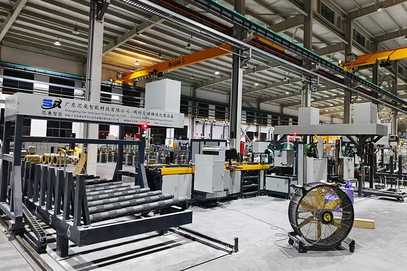 Línea de embalaje horizontal automática de bobinas de alambre SA-WS-400