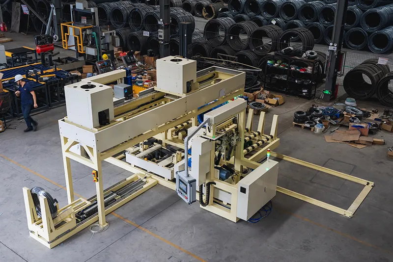 Línea de embalaje vertical automática de bobinas de alambre SA-LS-35
