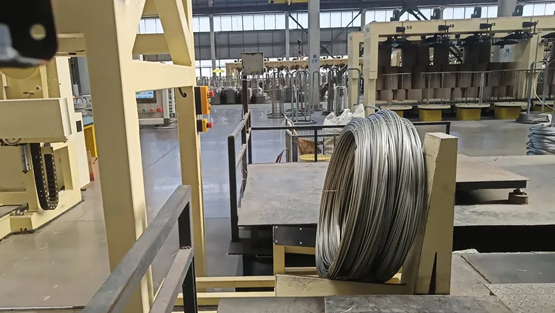 Línea de embalaje vertical automática de bobinas de alambre SA-LS-35